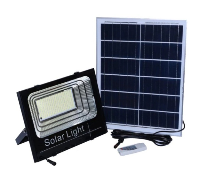 Kit solar, lampa solara cu telecomanda si panou solar IP 66, 100w, SMD LED